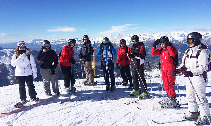 classe de neige ski à Baratier